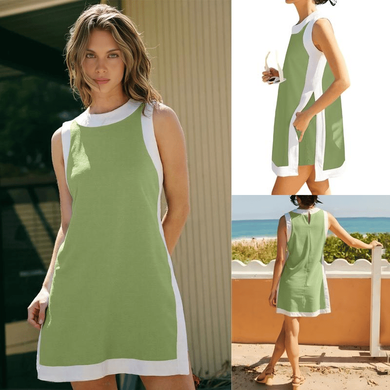 Naya | Two-Tone A-Line Beach Dress