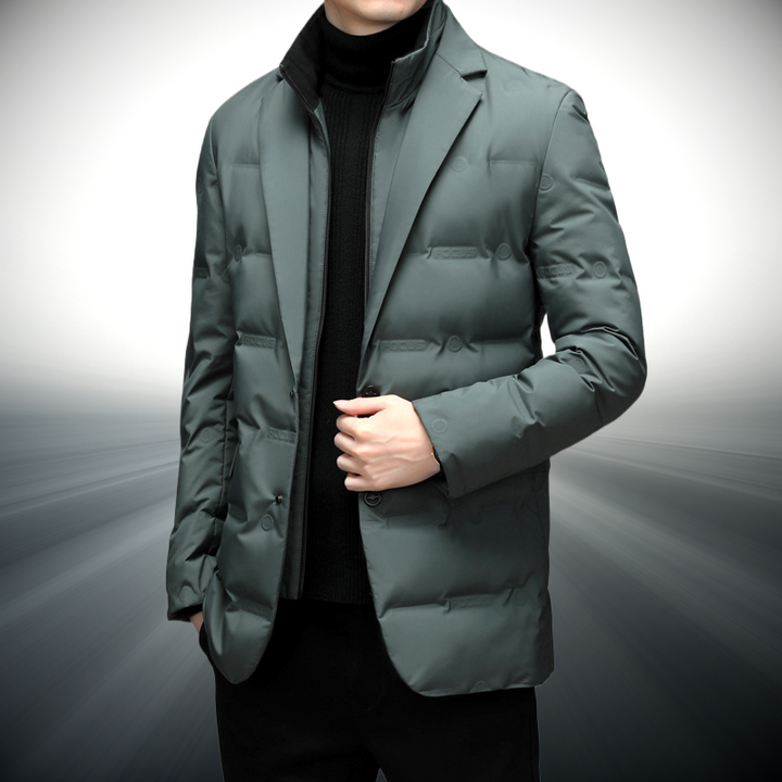Men’s Quilted Tailored Blazer Jacket