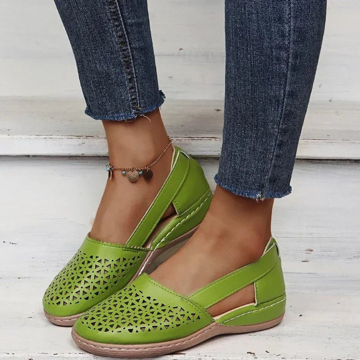 Gracie | Perforated Slip-On Flats