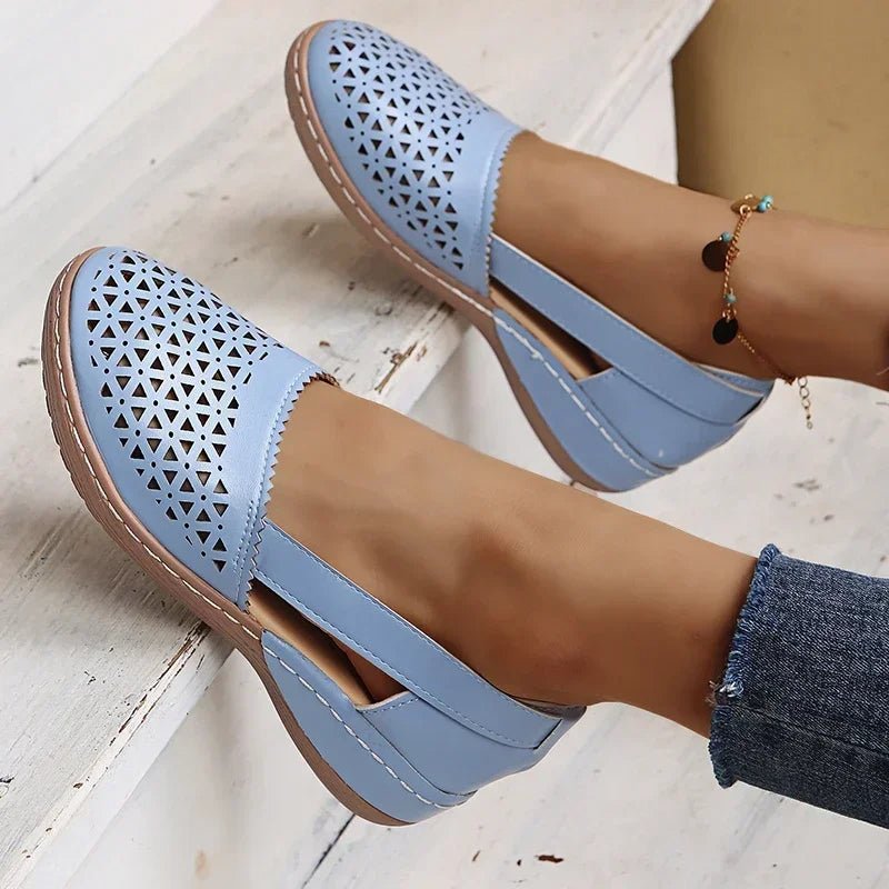 Gracie | Perforated Slip-On Flats