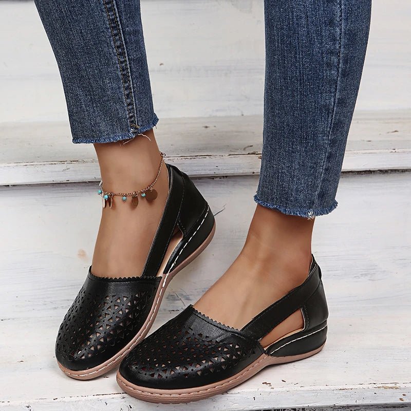 Gracie | Perforated Slip-On Flats