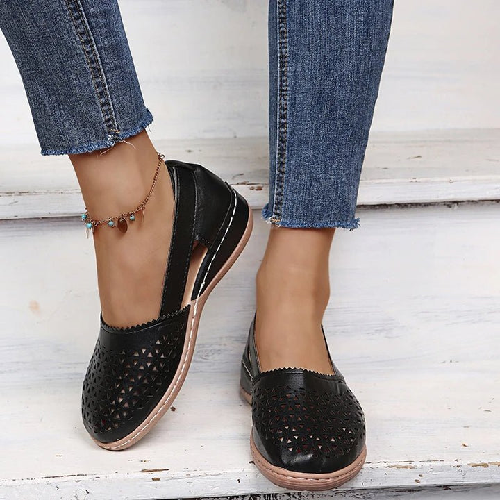 Gracie | Perforated Slip-On Flats