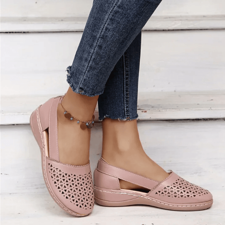 Gracie | Perforated Slip-On Flats