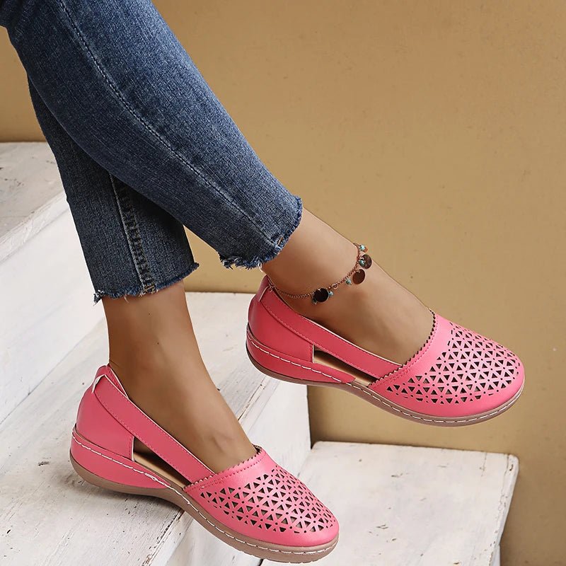 Gracie | Perforated Slip-On Flats