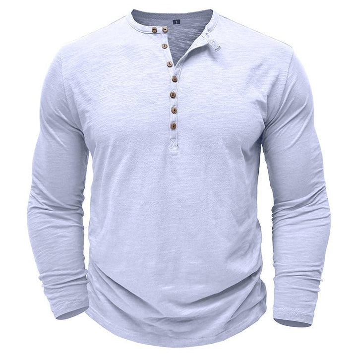 Rowan | Men’s Long-Sleeve Cotton-Blend Henley Shirt