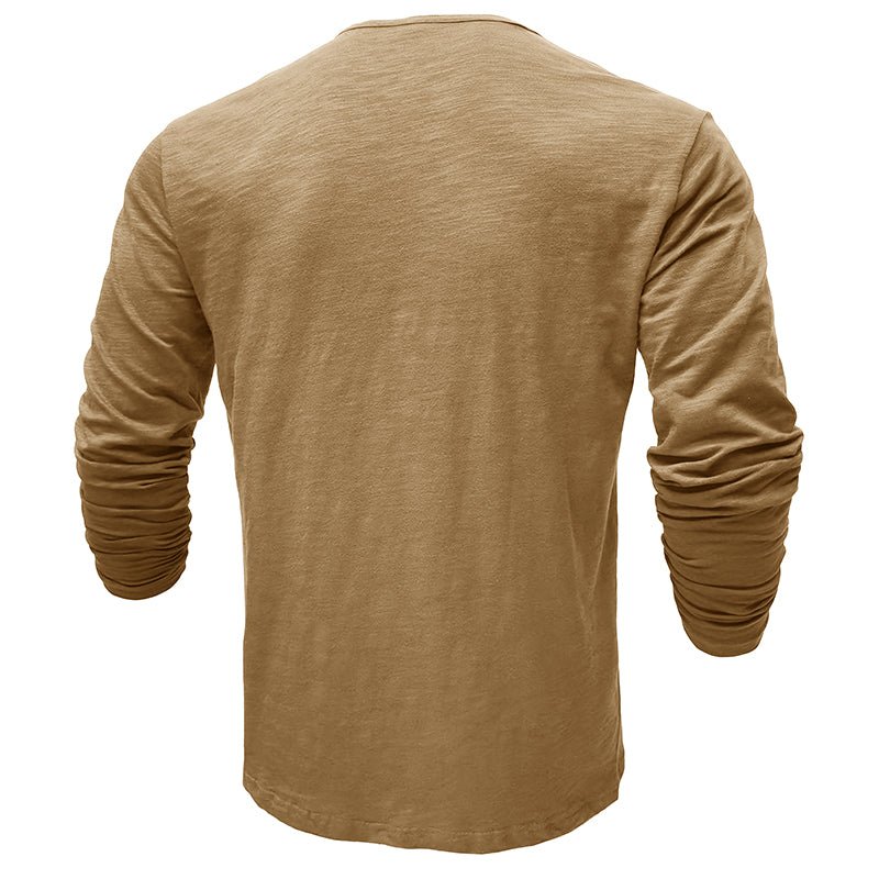 Rowan | Men’s Long-Sleeve Cotton-Blend Henley Shirt