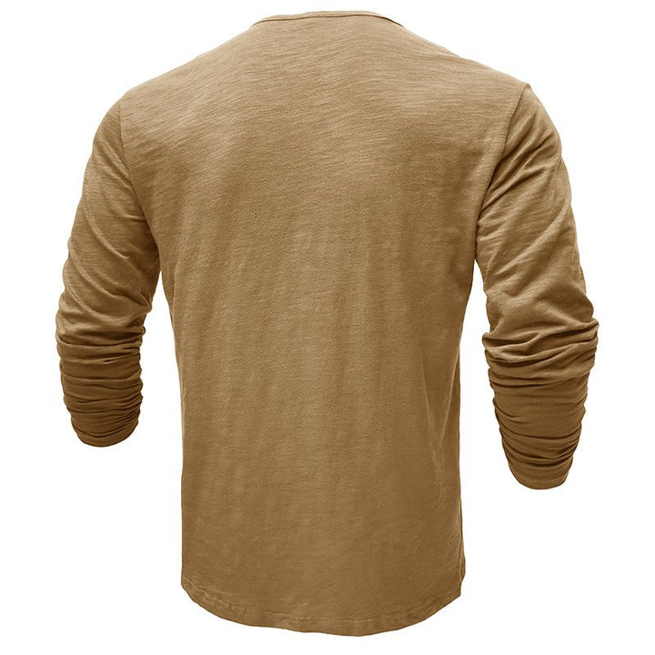 Rowan | Men’s Long-Sleeve Cotton-Blend Henley Shirt