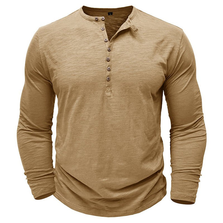 Rowan | Men’s Long-Sleeve Cotton-Blend Henley Shirt