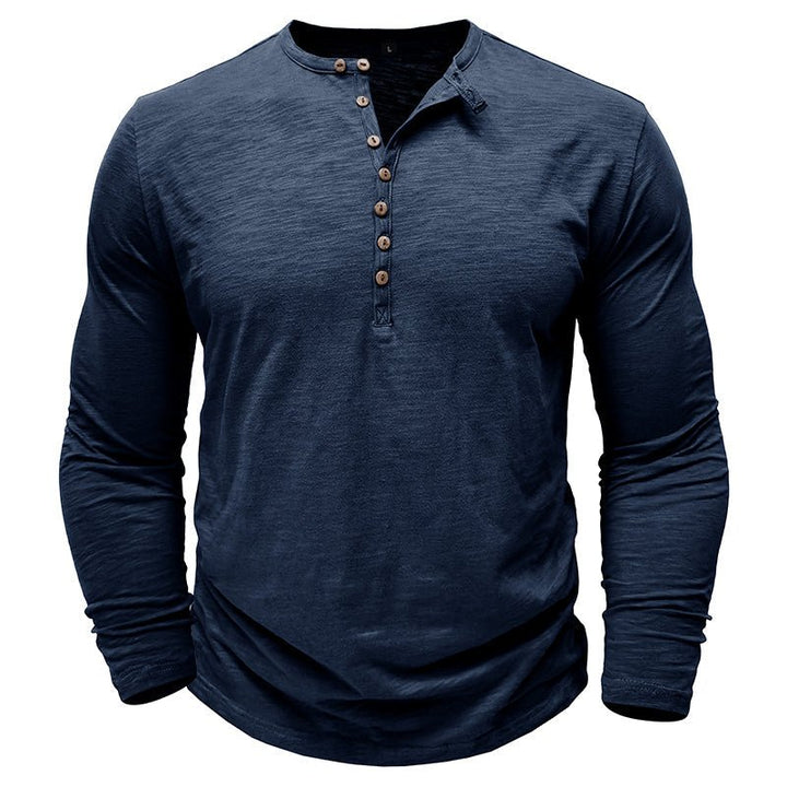 Rowan | Men’s Long-Sleeve Cotton-Blend Henley Shirt