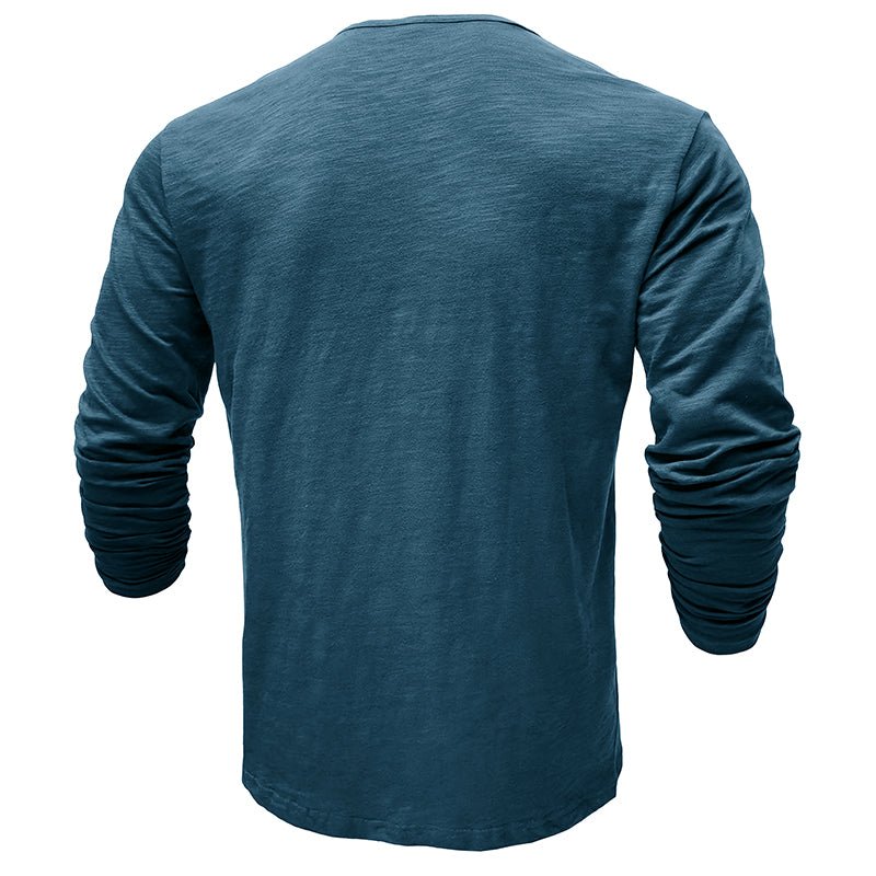 Rowan | Men’s Long-Sleeve Cotton-Blend Henley Shirt