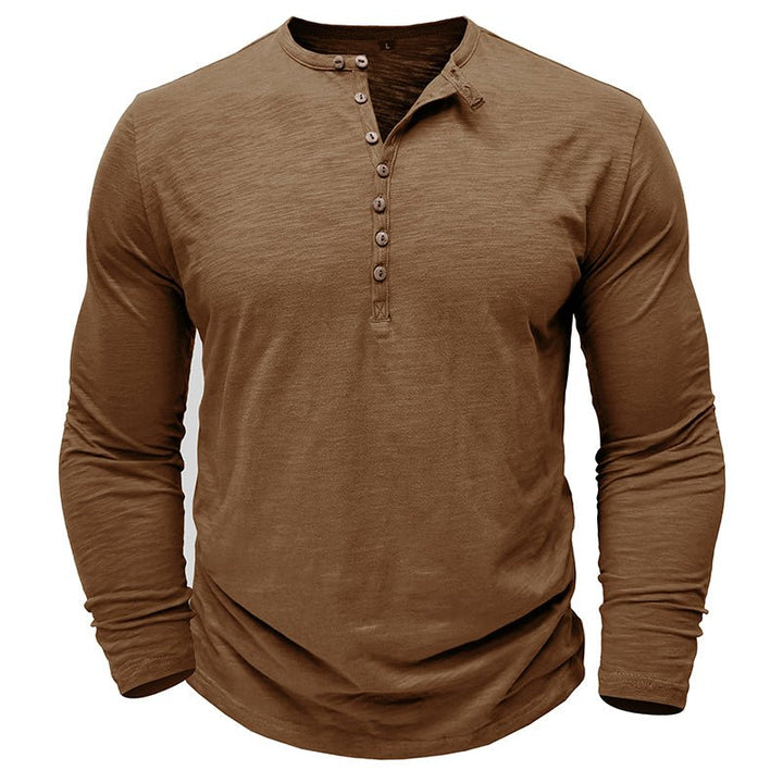 Rowan | Men’s Long-Sleeve Cotton-Blend Henley Shirt
