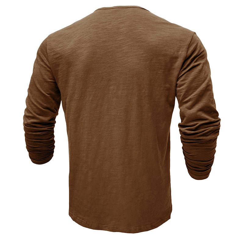 Rowan | Men’s Long-Sleeve Cotton-Blend Henley Shirt