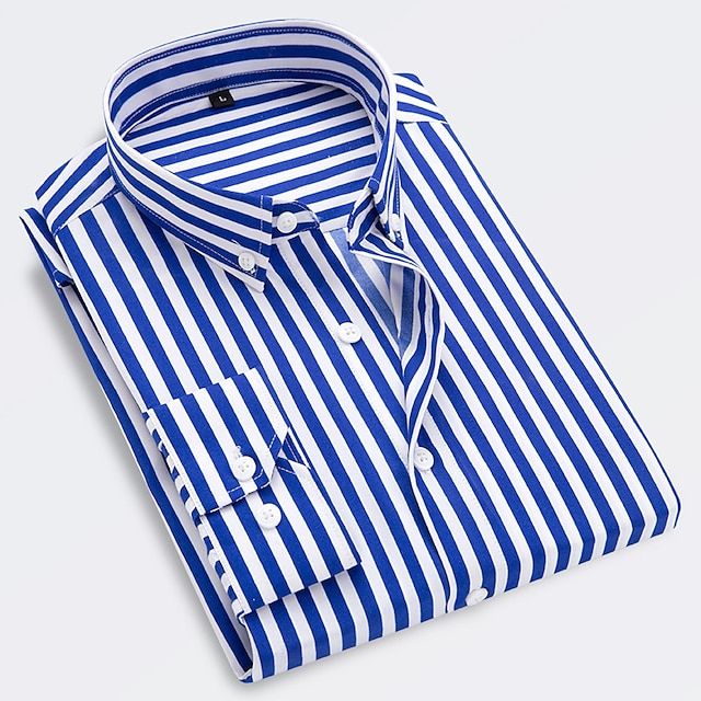 Mateo | Men’s Vertical Stripe Lightweight Coastal Button-Down