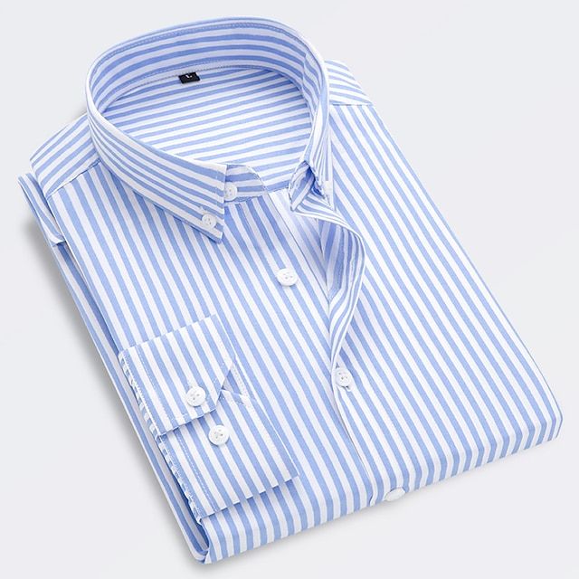 Mateo | Men’s Vertical Stripe Lightweight Coastal Button-Down