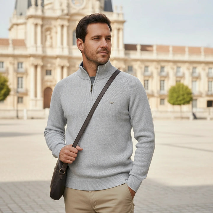 Men’s Half-Zip Knit Sweater