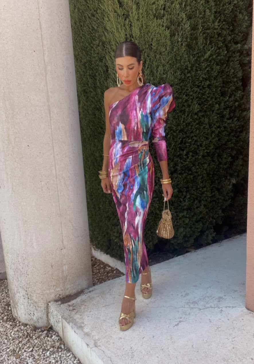 Zaria | Bold One-Shoulder Evening Dress