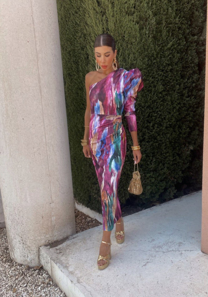 Zaria | Bold One-Shoulder Evening Dress