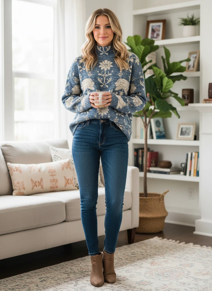 Woodland Pattern Print Sweater