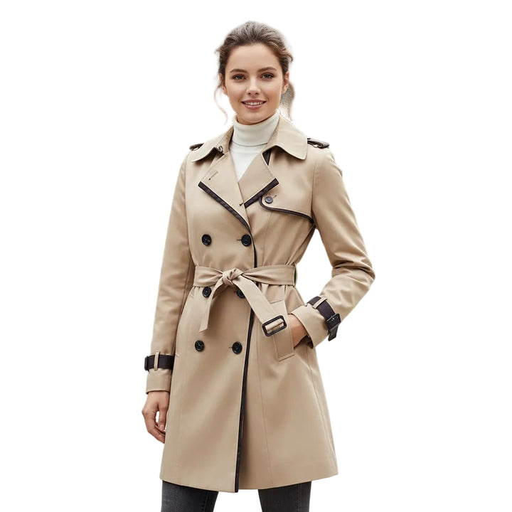 Classic Double-Breasted Trench Jacket
