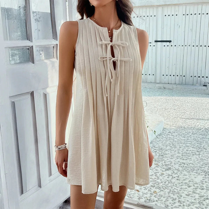 Isla - flattering pleats spring/summer top
