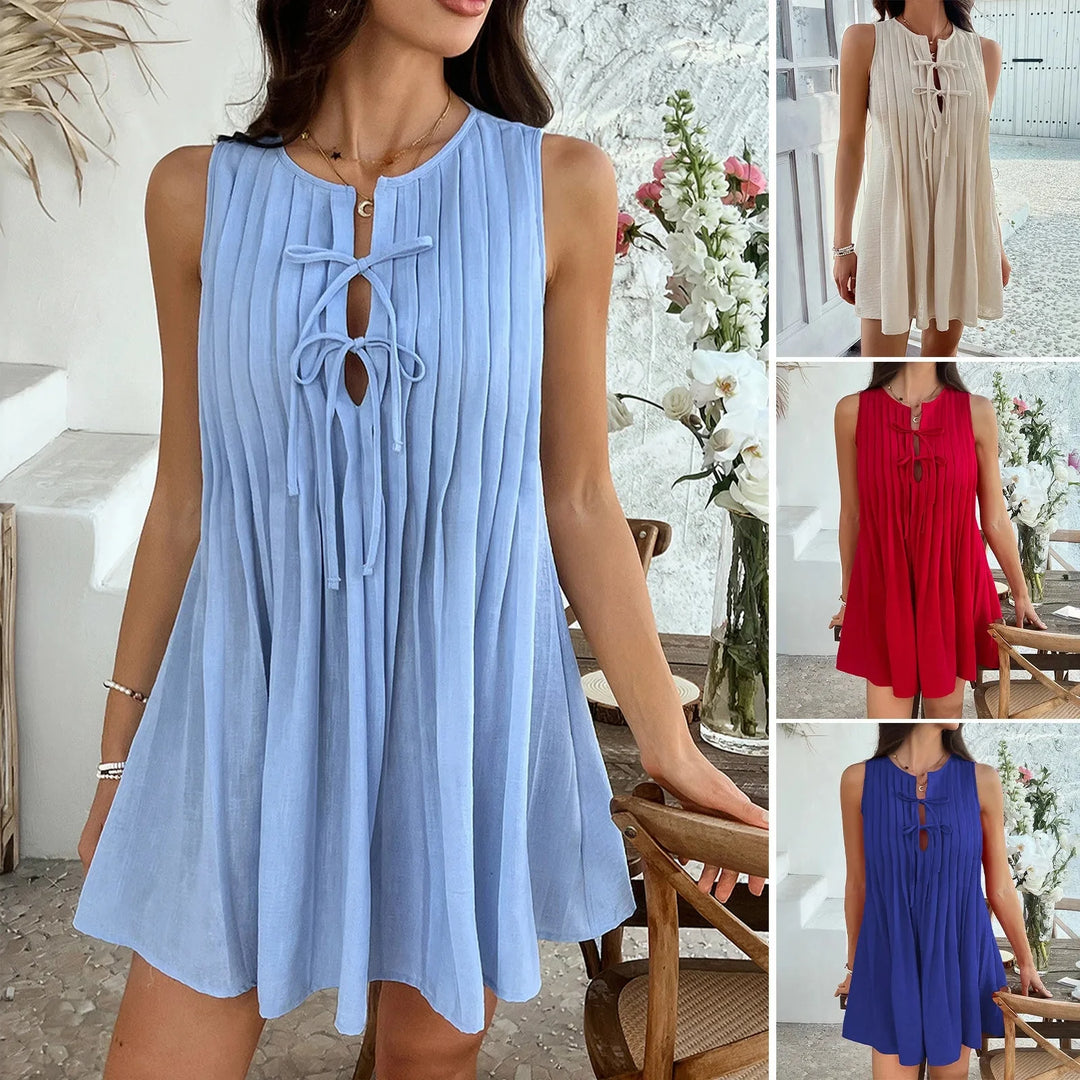 Isla - flattering pleats spring/summer top