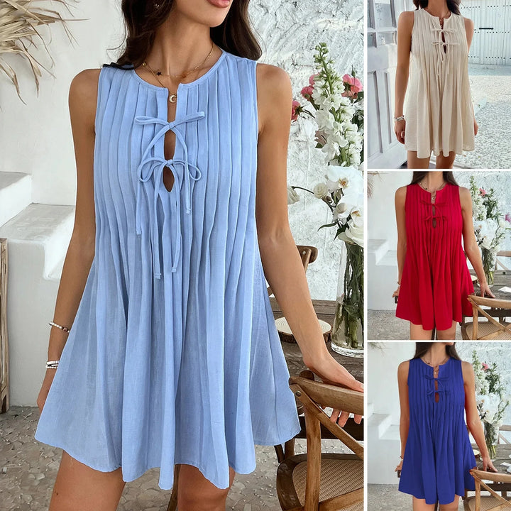 Isla - flattering pleats spring/summer top