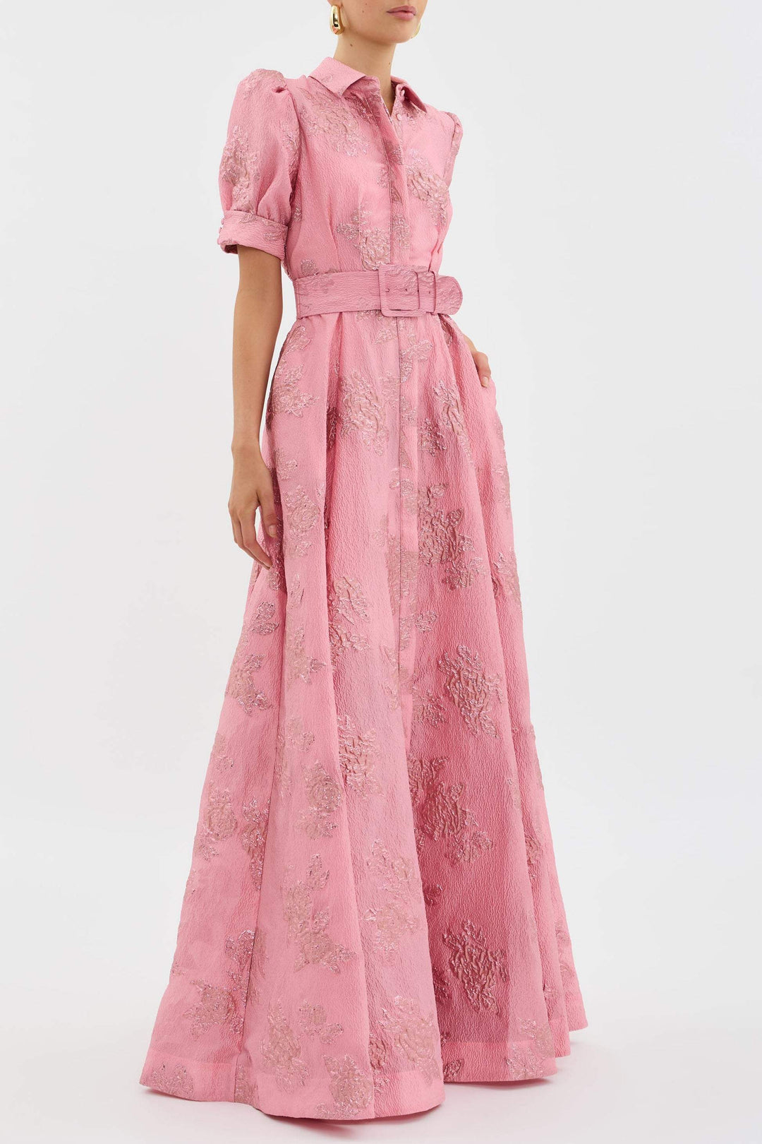 Celestine | Elegant Belted Evening Dress