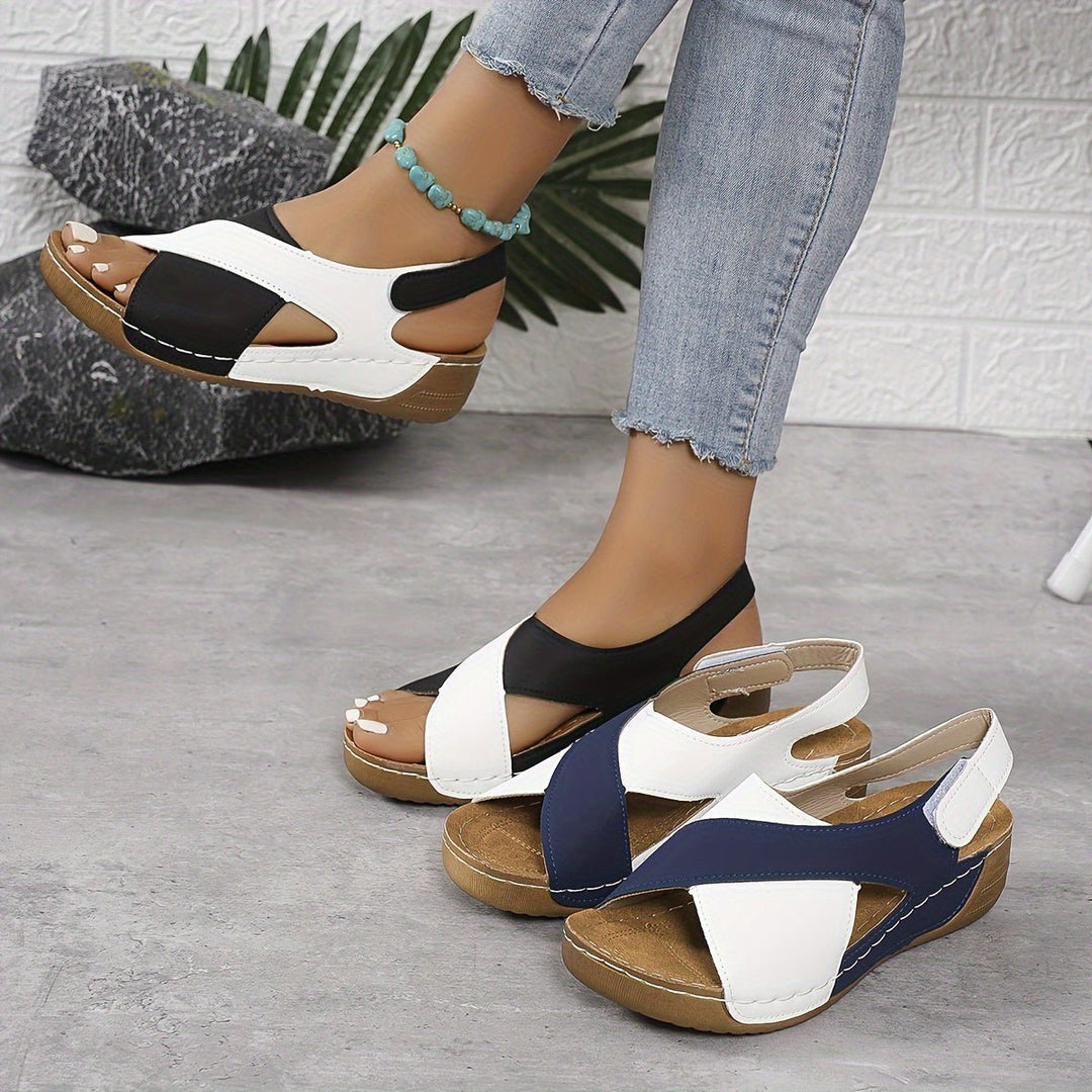 Marisol | Stylish Colorblock Walking Sandals