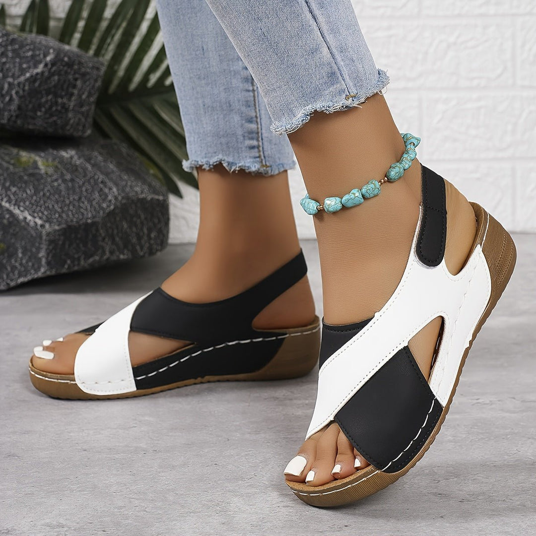 Marisol | Stylish Colorblock Walking Sandals