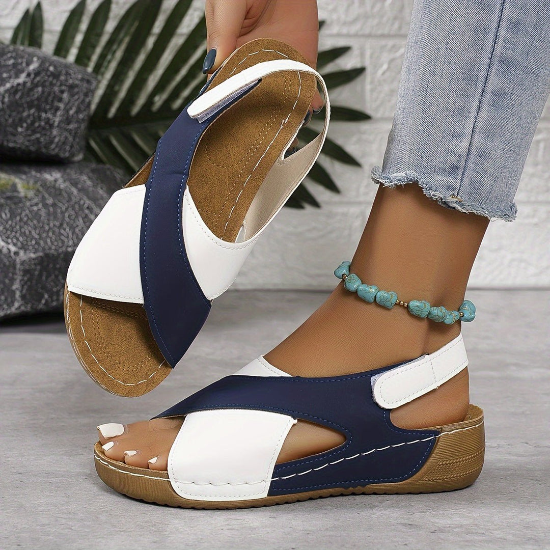 Marisol | Stylish Colorblock Walking Sandals