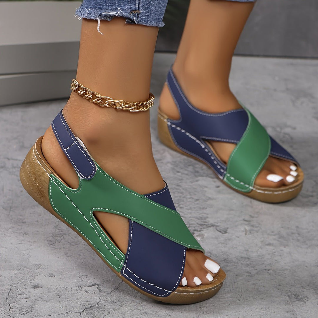 Marisol | Stylish Colorblock Walking Sandals