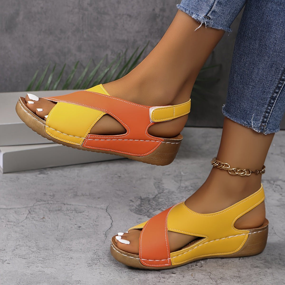 Marisol | Stylish Colorblock Walking Sandals