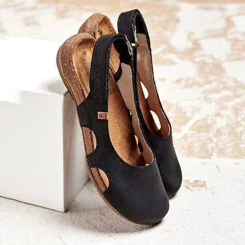 Alora | Cut-Out Comfort Slingback Sandals