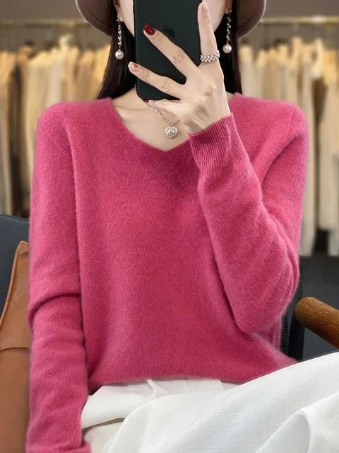 Nerisse | Elegant V-Neck Sweater