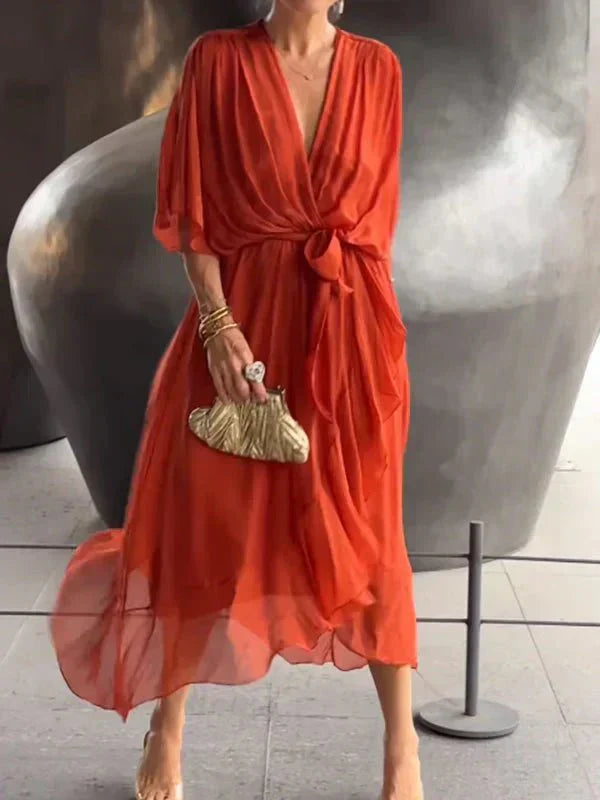 Lucinda | Elegant Flowing Chiffon Dress
