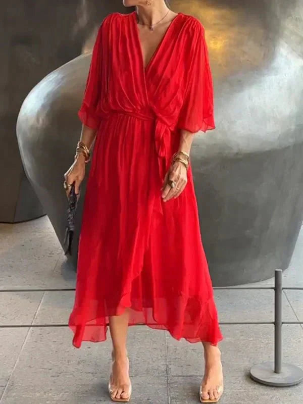 Lucinda | Elegant Flowing Chiffon Dress