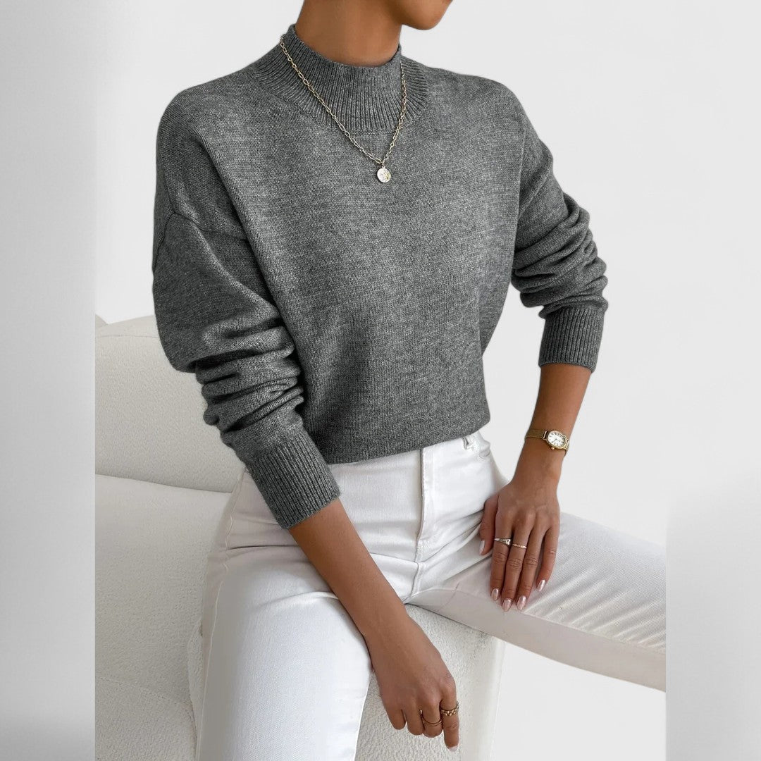 Classy Turtleneck Knit Sweater