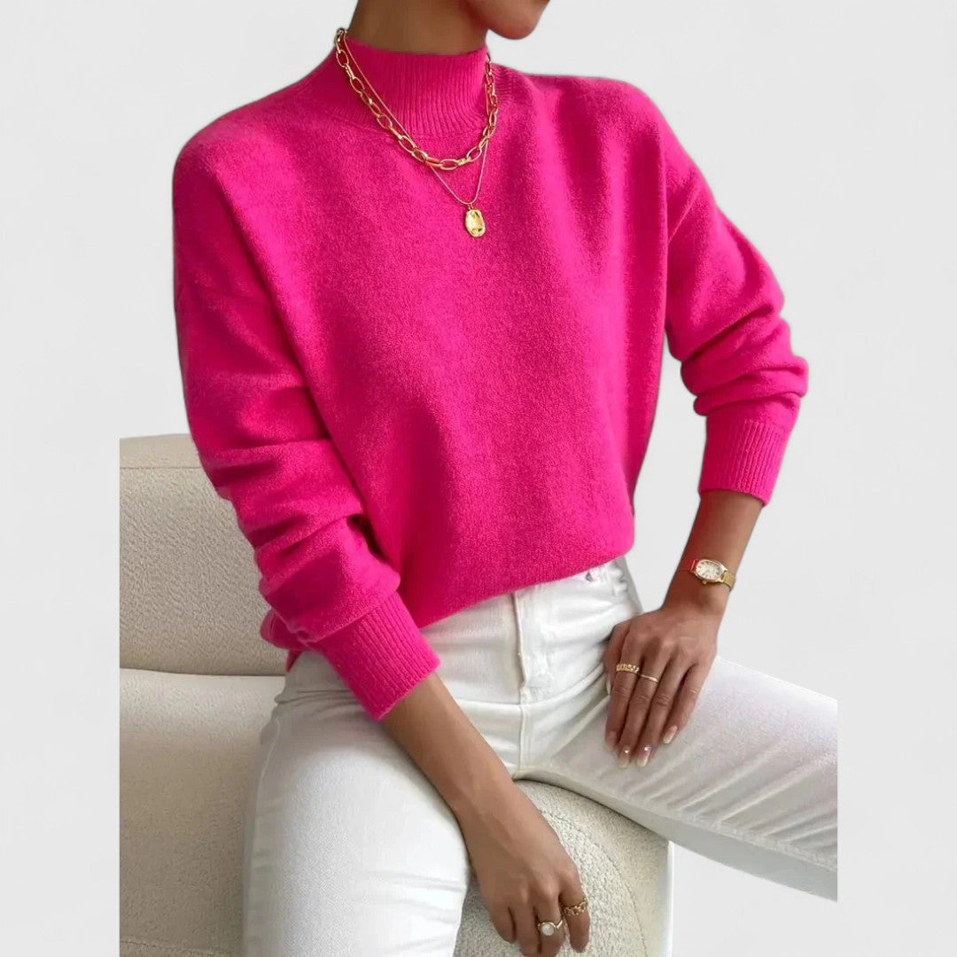 Classy Turtleneck Knit Sweater