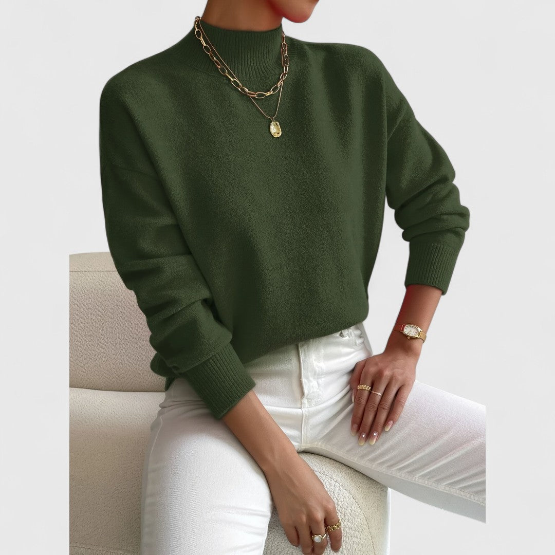 Classy Turtleneck Knit Sweater