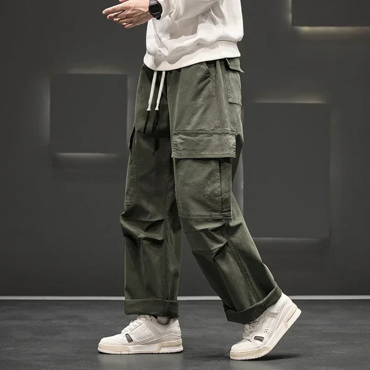 Elias | Men’s Relaxed-Fit Utility Cargo Pants with Straight-Leg Cut