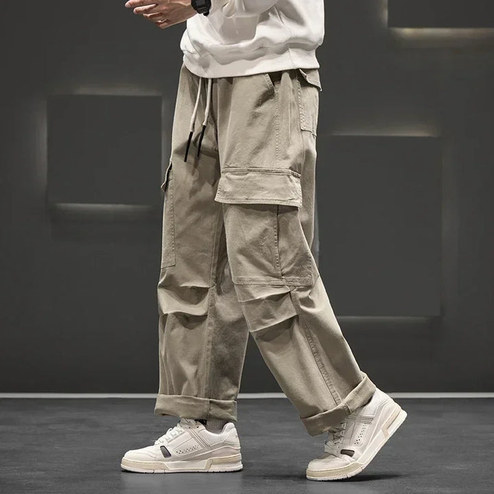 Elias | Men’s Relaxed-Fit Utility Cargo Pants with Straight-Leg Cut