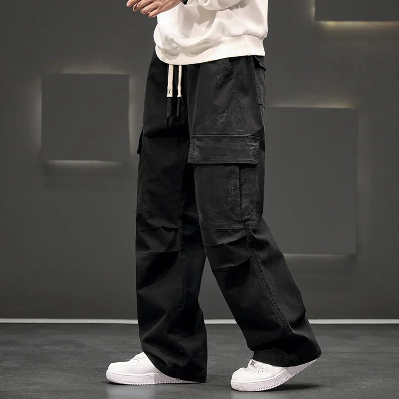 Elias | Men’s Relaxed-Fit Utility Cargo Pants with Straight-Leg Cut