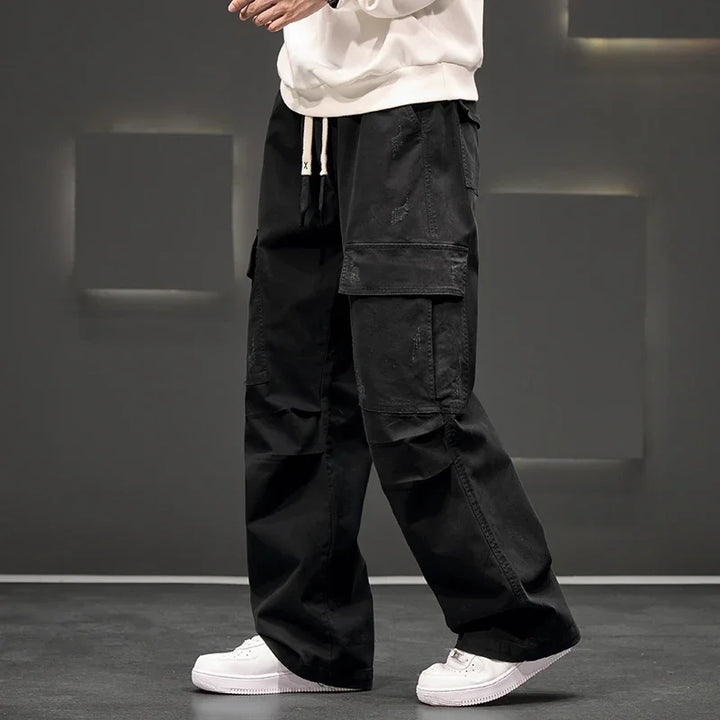Elias | Men’s Relaxed-Fit Utility Cargo Pants with Straight-Leg Cut