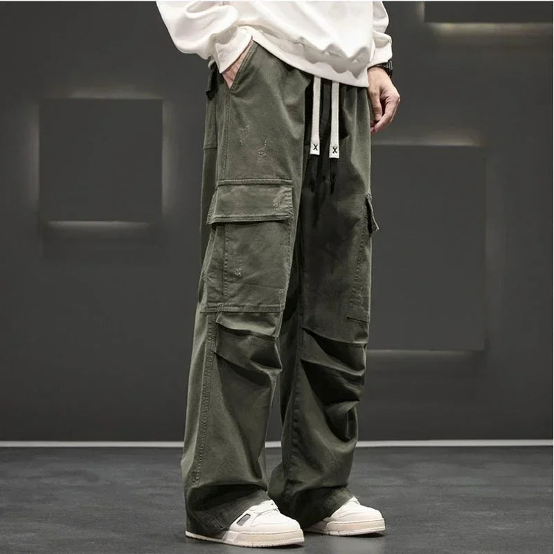 Elias | Men’s Relaxed-Fit Utility Cargo Pants with Straight-Leg Cut