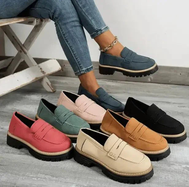 Nadia | Comfortable Chunky Sole Loafers