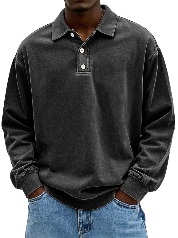 Corvan | Casual Everyday Polo Sweatshirt