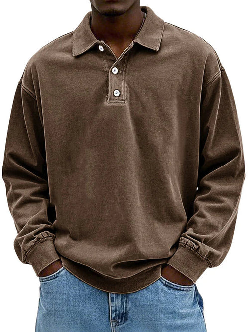Corvan | Casual Everyday Polo Sweatshirt