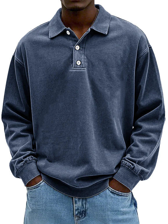 Corvan | Casual Everyday Polo Sweatshirt