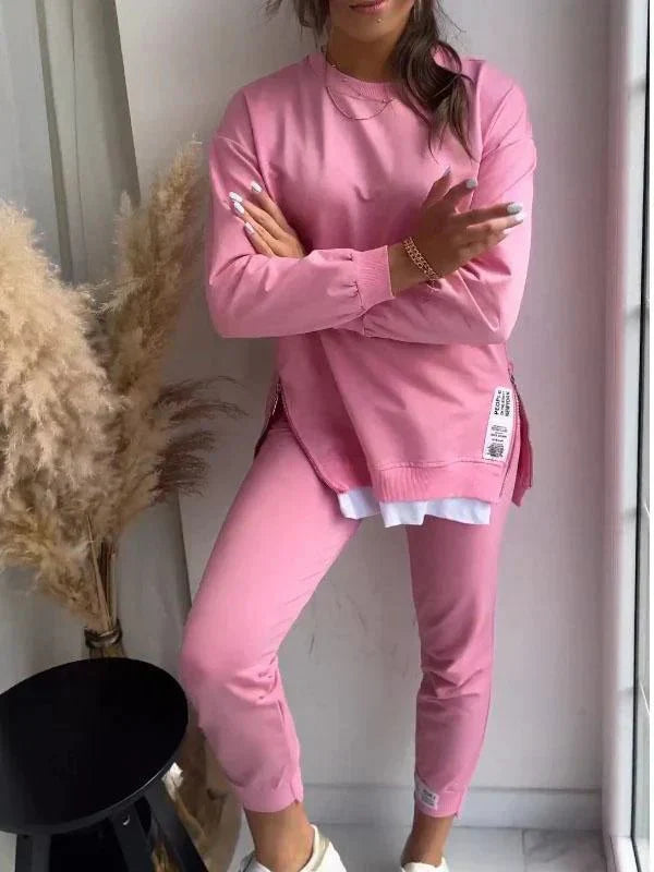 Elvara | Casual Relaxed Zip Detail Lounge Set