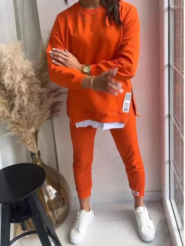 Elvara | Casual Relaxed Zip Detail Lounge Set